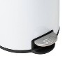 Honey-Can-Do 30L Retro Step Trash Can White: Steel Pedal-Operated Lid, Round Indoor Kitchen Garbage Can, 11.4" Width - 4 of 4
