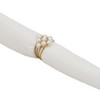 Saro Lifestyle Saro Lifestyle Pearl Design Table Napkin Rings (Set of 4), Gold, - 3 of 4