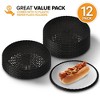 Stock Your Home 9-Inch Reusable Paper Plate Holder, Black (12 Count) - 2 of 4