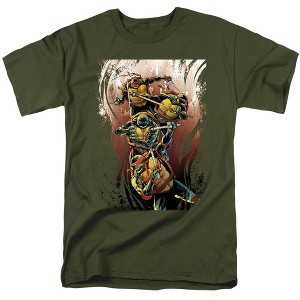 Men's Teenage Mutant Ninja Turtles Earthy Rainbow Warriors T-Shirt - 1 of 4