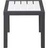 Meridian Furniture,Nizuc Wood Look Accent Paneling Outdoor Patio Aluminum End Table - 3 of 4