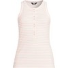 Lands' End Women's Drapey Rib Fitted Henley Tank Top - 3 of 4