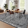 Washable Striped Area Rug Non-Slip Strip Rugs for Living Room Low Pile Floor Carpet Rugs for Bedroom Dining Room Home Office - 2 of 4