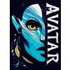 Girl's Avatar: The Way of Water Neytiri Half Face Logo T-Shirt - 2 of 4