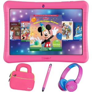 Contixo Kids 10" Tablet Bundle, 80 Disney eBooks, Bluetooth Headphones, Case & Stylus - Parental Controls - 1 of 4