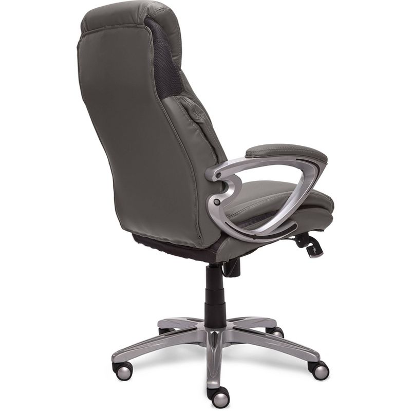 AIR Health and Wellness Executive Chair Gray Leather - Serta, 4 of 31