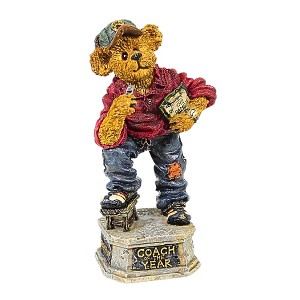 Boyds Bears Resin 4.75 In Coach Grizberg...Leading The Way Sports Bearstone 1E Animal Figurines - 1 of 3