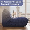 SYFERLORY Armless 2-Seat Togo Two Seater Large Bean Bag Sofa - 4 of 4