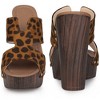 Perphy Women's Platform Slip-on Block High Heels Slides Mule Sandals - 2 of 4