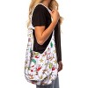 Dr. Seuss GRINCH Allover Festive Max And Grinch Shoulder Crossbody Hobo Bag Adjustable Strap White - 2 of 4