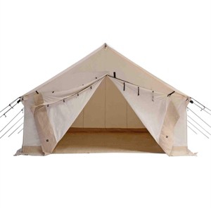 White Duck Alpha Canvas Wall Tent with Stove Jack & Frame, 4-Season Water Repellent Camping Tent, DYNA DUCK Fabric - 1 of 4
