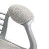 NicBex Office Chair with Height Adjustable Modern Button Tufted Computer Chair with Armrests, 5 Casters, Teddy Fleece for Office, Study - 4 of 4