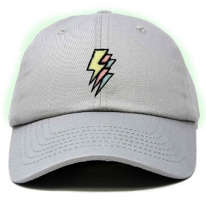 Dalix Lightning Embroidered Bolt Dad Hat Cotton Baseball Cap Adjustable Mens - 1 of 4