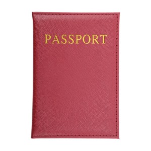 Unique Bargains Letter Design Passport Holder 1 Pc - 1 of 4