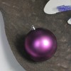Northlight 4" Shatterproof Matte Christmas Ball Ornament - Purple - 2 of 3