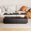 KIGFTSOD Modern Rectangular LED Lights Coffee Table with 2 drawers - 4 of 4