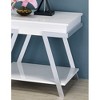 Anybear Contemporary Style White 1pc End Table - 3 of 3