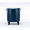 Okak Fine Accent Chair with Comfy Back Upholstery Cushion Club Chair Armchair Single Sofa for Living Room Waiting Room Reading Spaces, Navy Blue - 4 of 4