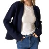 Women's Double Breasted Sweater Blazer - SIX/FIFTY - 2 of 4