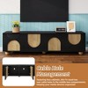 Whisen Modern TV Stand Fits TVs up to 78 in.  with Fluted Glass Doors, 2-Drawers and Cabinets - 3 of 4