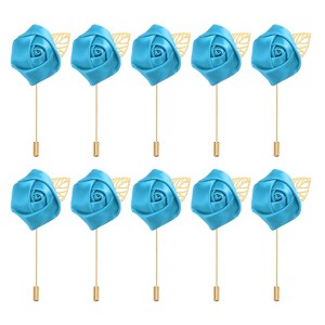 Unique Bargains Pocket Handmade Flower Lapel Pin Boutonnieres for Wedding party 24 Pcs - 1 of 4