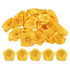 Unique Bargains Polyester Lightweight Texture Durable Ribbon Roses 50 Pcs - 1 of 4