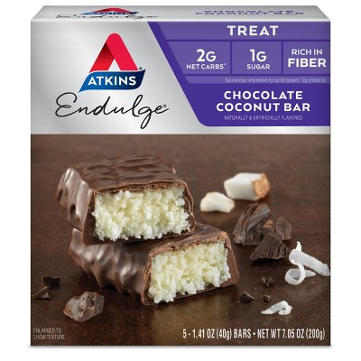 Atkins Endulge Chocolate Coconut Bars - 5ct