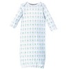 Luvable Friends Infant Boy Cotton Gowns, Wild and Free, Preemie-Newborn - 4 of 4