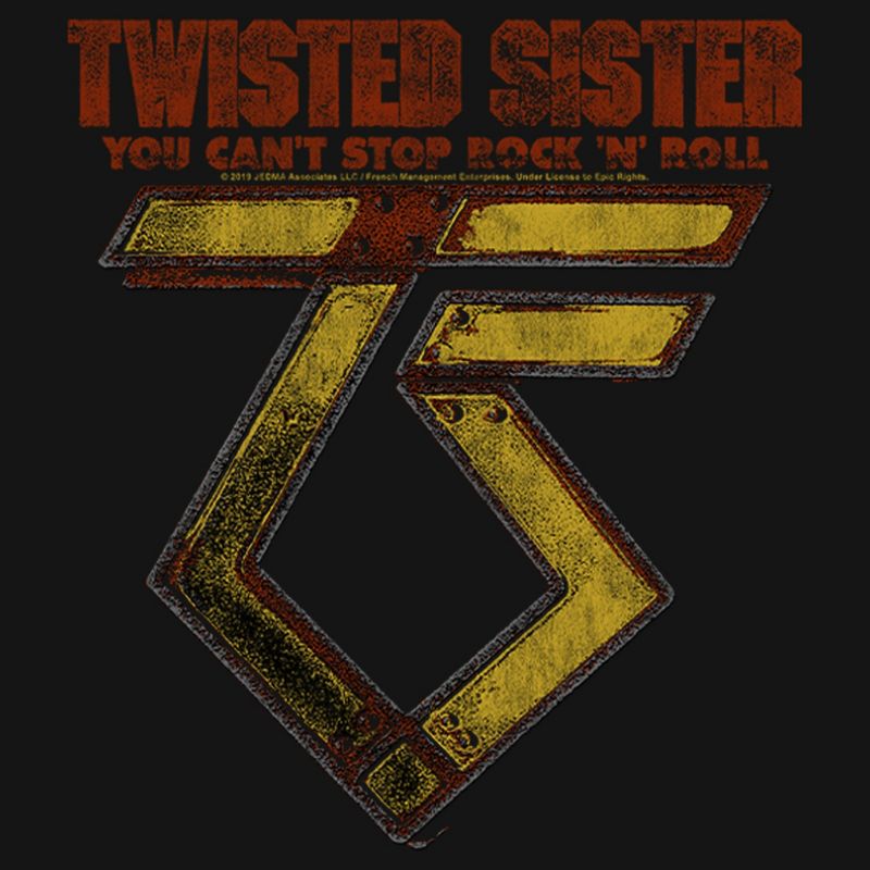 Men's Twisted Sister You Can't Stop Rock 'N' Roll Long Sleeve Shirt, 2 of 5