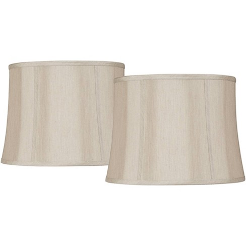 Linen drum lamp deals shade