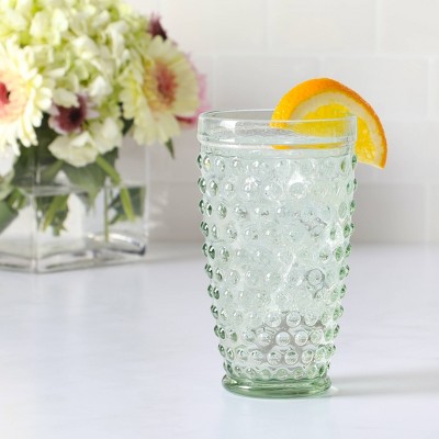 Chauncey Green Handmade Glass Hobnail Tumblers, Set of 4