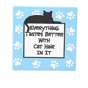 4.0 Inch Cat Hair Coaster Our Name Is Mud Coasters - 1 of 3