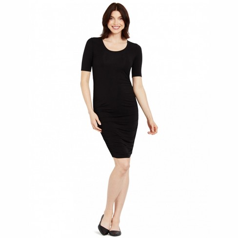 Destination Maternity Women's Ruched Bodycon Dress with Short