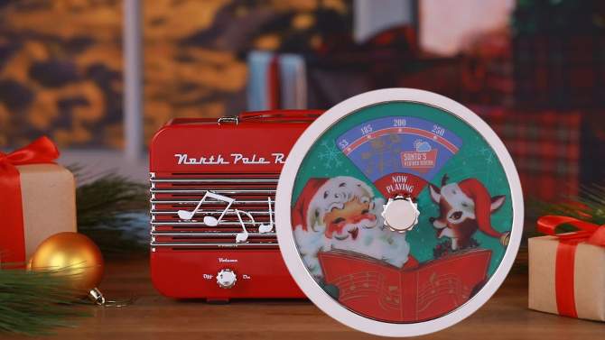 Mr. Christmas Nostalgic LED Retro Radio Musical Christmas Decoration, 2 of 6, play video