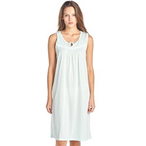 Casual Nights Women's Fancy Lace Floral/Embroidered Sleeveless Nightgown - 1 of 4