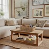 Casafield Water Hyacinth Seagrass Oval Storage Basket Sets with Wooden Handles, Woven Nesting Bin Organizers - 3 of 4