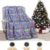 Comfort Flannel Blanket Super Soft Christmas Prints Throw Blanket Christmas Gift. - 2 of 4