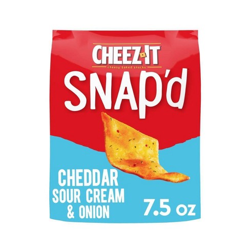 Cheez-It Snap'd Cheddar Sour Cream & Onion Crackers - 7.5oz : Target