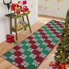 Christmas 2'x3' Entryway Rug Machine Washable Rugs Indoor Door Mat Front Door Rug Snowflake - 2 of 4