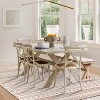 MaseiKar Washable Area Rug, Soft Faux Cashmere Carpet with Non-Slip Backing for Living Room, Bedroom, Dining Room, Modern Boho Style - 2 of 4