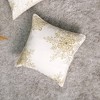 TopComfy Support Pillow Snowflake Embroidery and Bead Work Throw Pillow for Holiday Accent Decor, White, 18"*18"*2" - 4 of 4