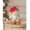 Bethany Lowe 4.5 Inch Skiing Snowman Christmas Slopes Snow Tree Ornaments - 3 of 3