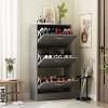 Famapy 3-Tiers Entryway Shoe Cabinet With Flipped Drawers - image 2 of 4