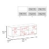 Sapphtopaz Modern TV Stand for TVs Up to 70" with Open Shelves & Storage Cabinet Entry Table with Single-Door Design,TV Stands for Living Room - 3 of 4