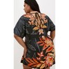 Women's Plus Size Island Breeze Kaftan - black | CITY CHIC - 2 of 4