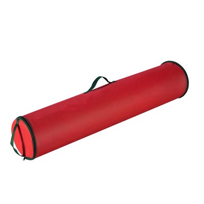 Hastings Home Wrapping Paper Wrap Storage Bag - 40.5", Red