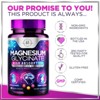 Magnesium Glycinate 1000mg – High Absorption Chelated Magnesium for Sleep, Muscle, Nerve & Heart Support – Gentle on Stomach, Vegan - 60 Capsules - 3 of 4