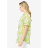 Woman Within Plus Size Short-Sleeve Cotton Campshirt - 4 of 4