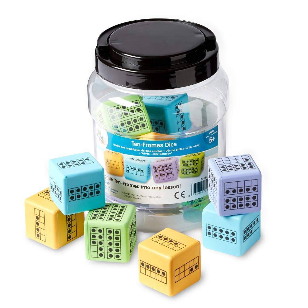 Photos - Doll hand2mind Foam Ten-Frames Dice Set - 12pk