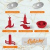 NutriChef Multifunction Food Processor-Includes 6 Attachment Blades, Up to 2L Capacity (Red) - 2 of 4